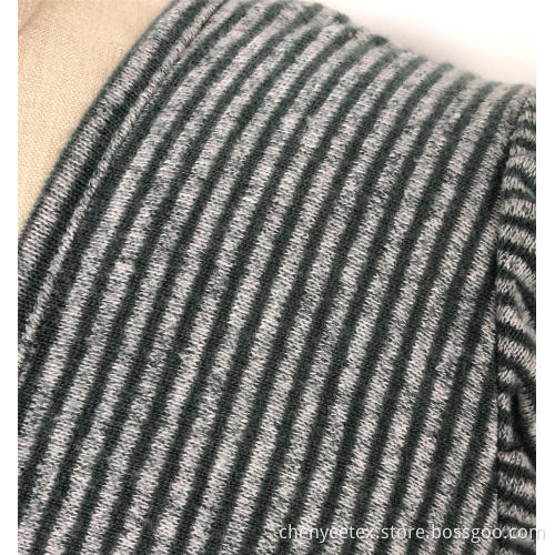 V-neck striped short-sleeved dress